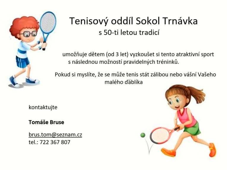 Tenisový nábor pro&nbsp;děti