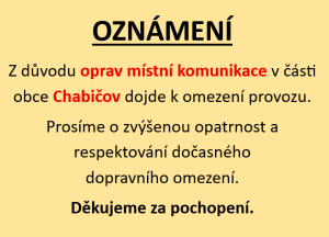 Oprava MK Chabičov